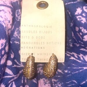 Anthropologie pave teardrop earrings, NWT